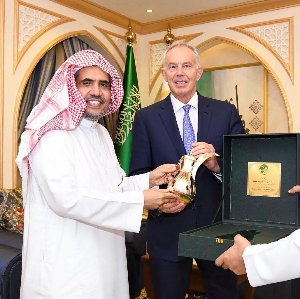 He Dr Mohammad Alissa Met With Former British Prime Minister Tony Blair At The Muslim World
